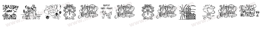 chinese new year字体转换
